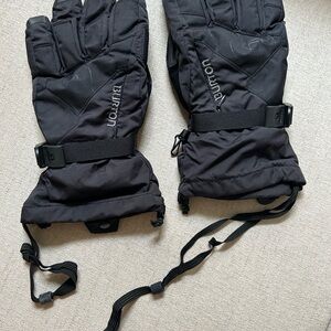 Burton Black Insulated Waterproof Ski Gloves